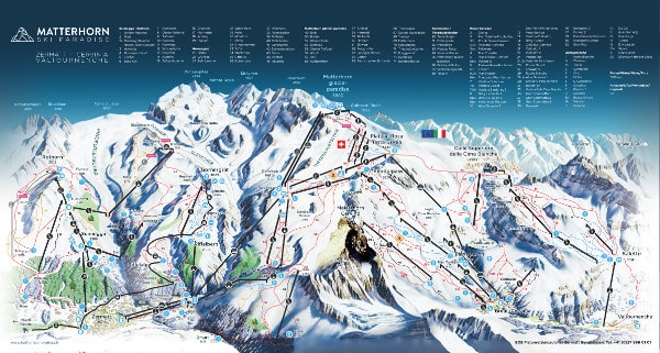 Matterhorn Ski Paradise Piste Map