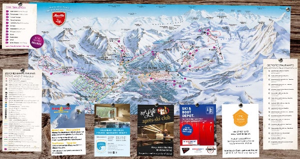 Saas Fee Ski Resort Piste Map