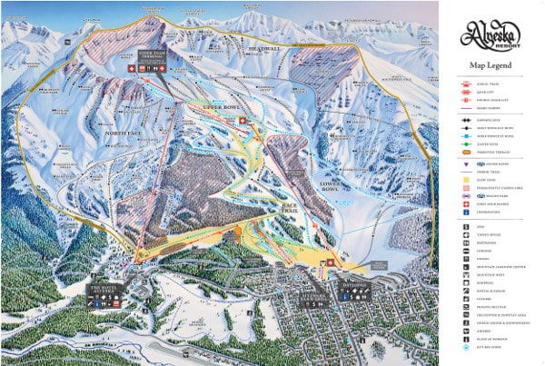 Alyeska Ski Resort Piste Map 2021