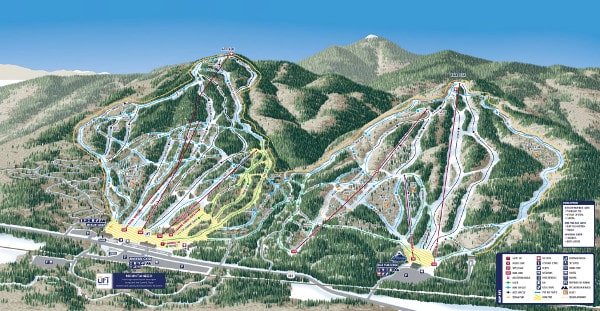 Attitash Mountain Ski Resort Piste Ski Trail Map