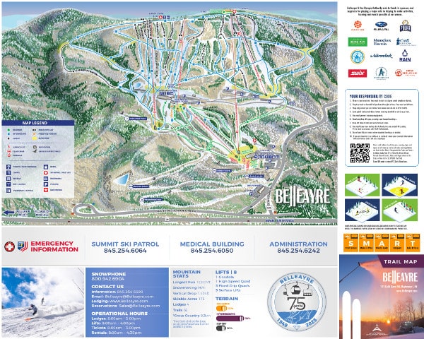 Belleayre Ski Resort Piste Map