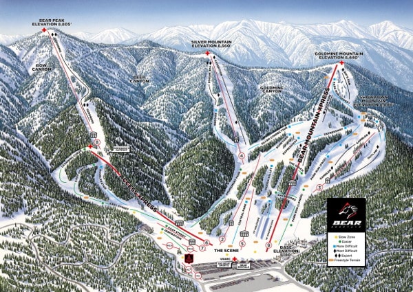 Big Bear Mountain Piste Maps