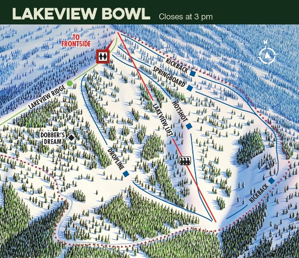 Brundage Mountain Lakeview Ski Resort Piste Map