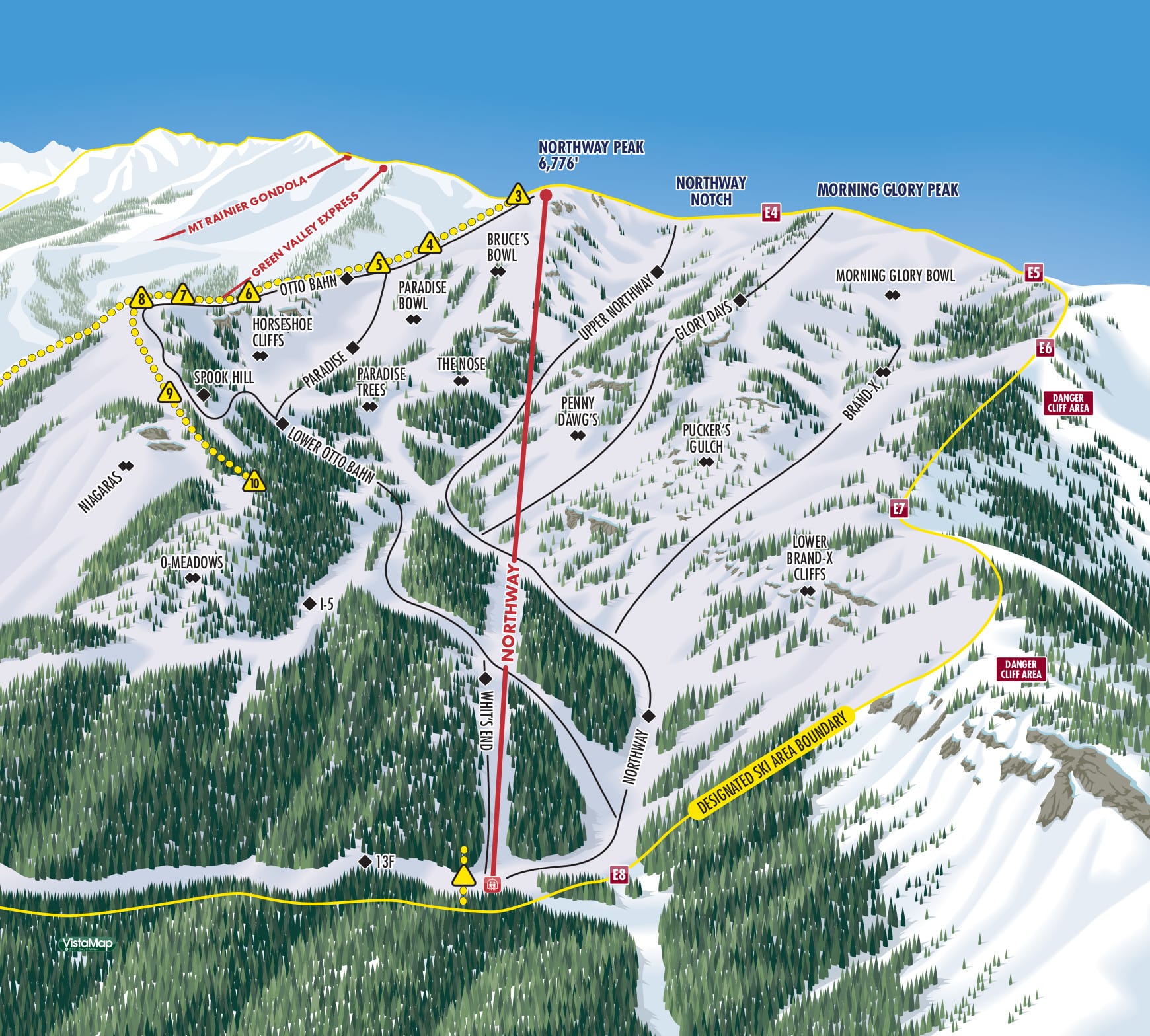 Crystal Mountain Piste And Ski Trail Maps