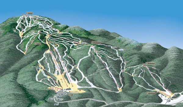 Gore Mountain Ski Resort Piste Map