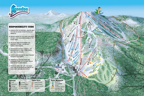 Hoodoo Ski Resort Piste Map