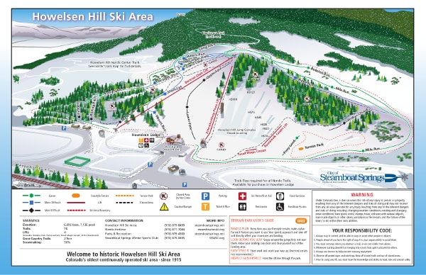 Howelsen, Colorado Ski Resort Piste Map