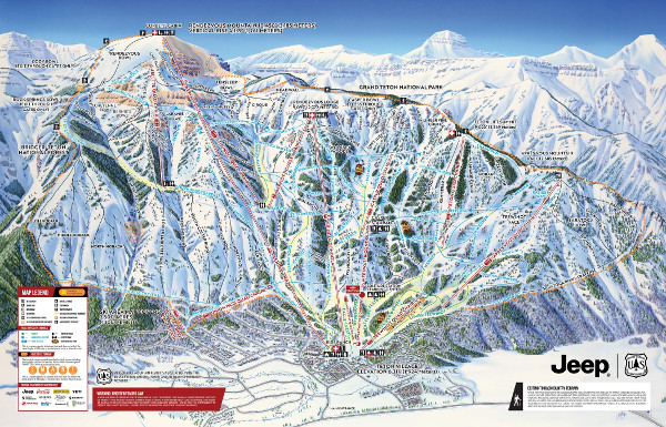 Jackson Hole Ski Resort Piste Map