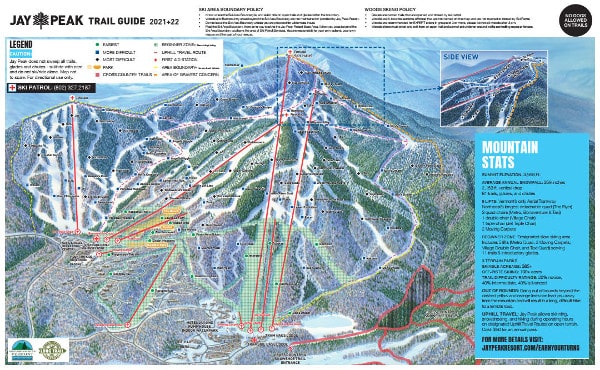 Jay Peak Ski Resort Piste Map
