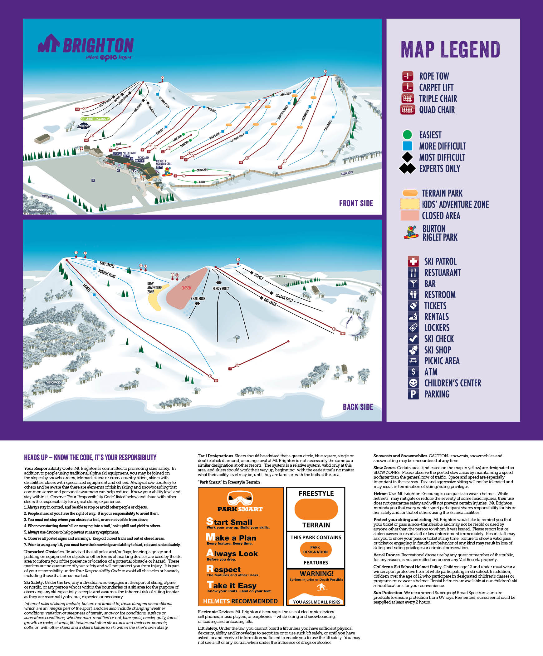 Mount Brighton Piste And Ski Trail Maps