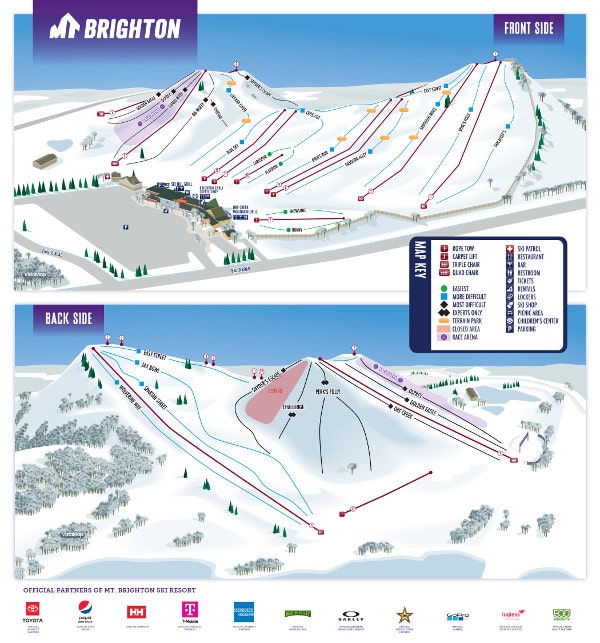 Mount Brighton Ski Resort Piste Map