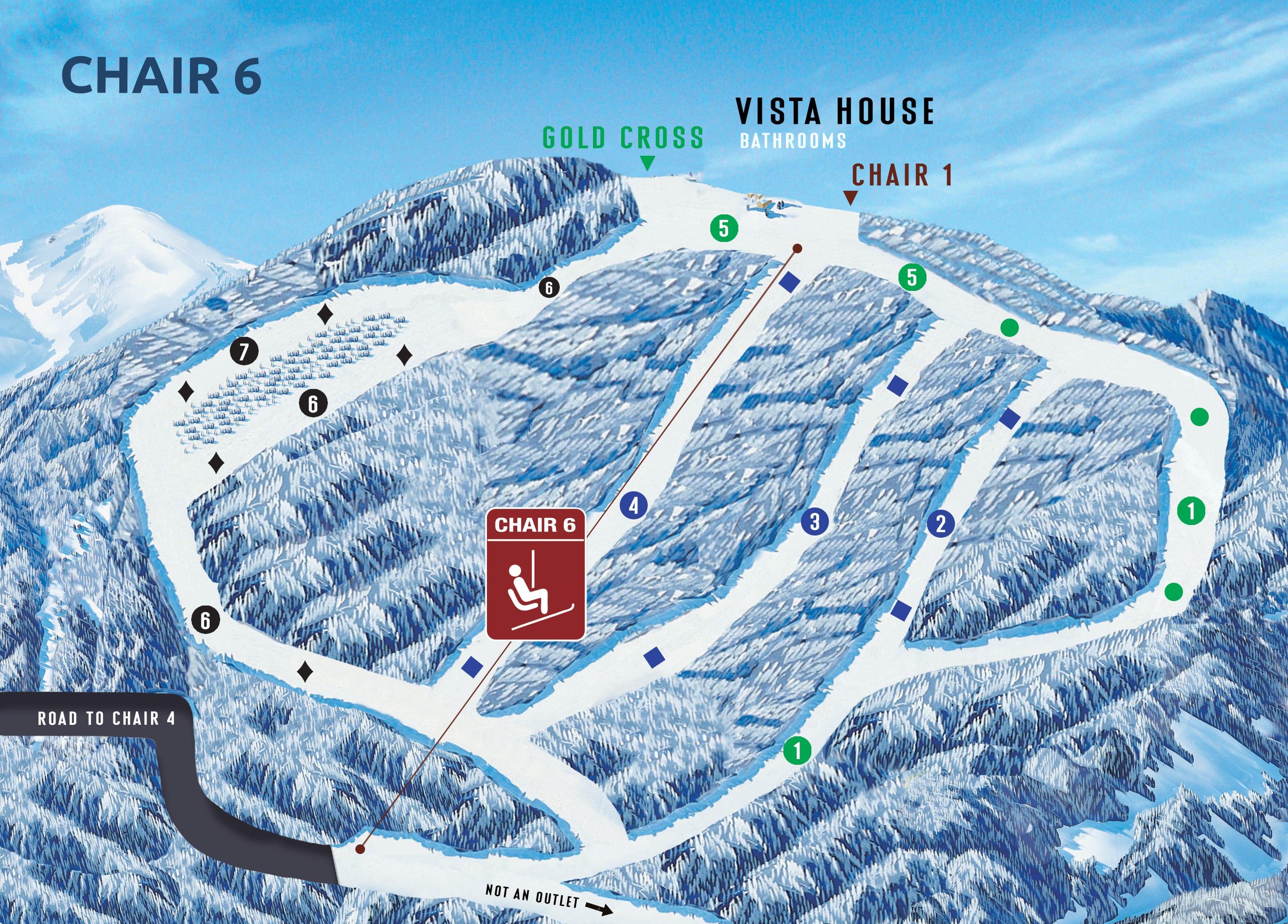 Mt Spokane Ski Map Mount Spokane Piste And Ski Trail Maps