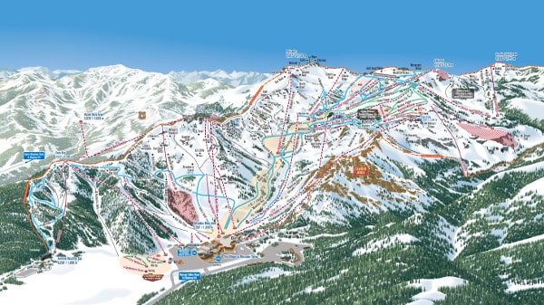 Palisades Tahoe Ski Resort Piste Map