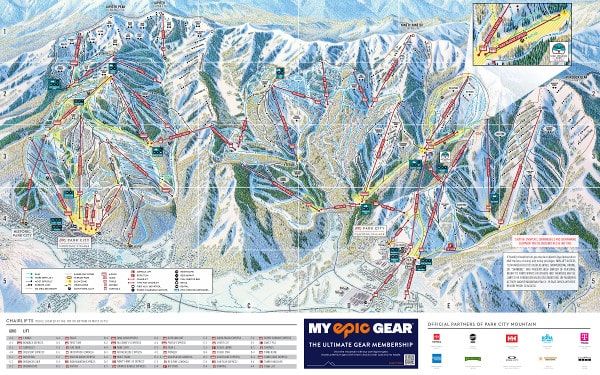 Park City Ski Resort Piste Map