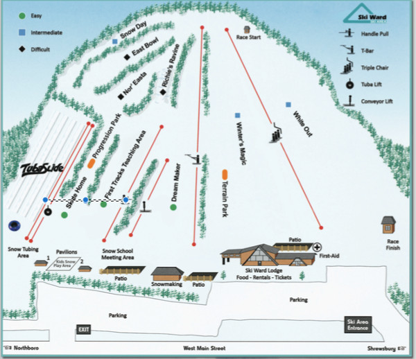 Ski Ward Piste Map