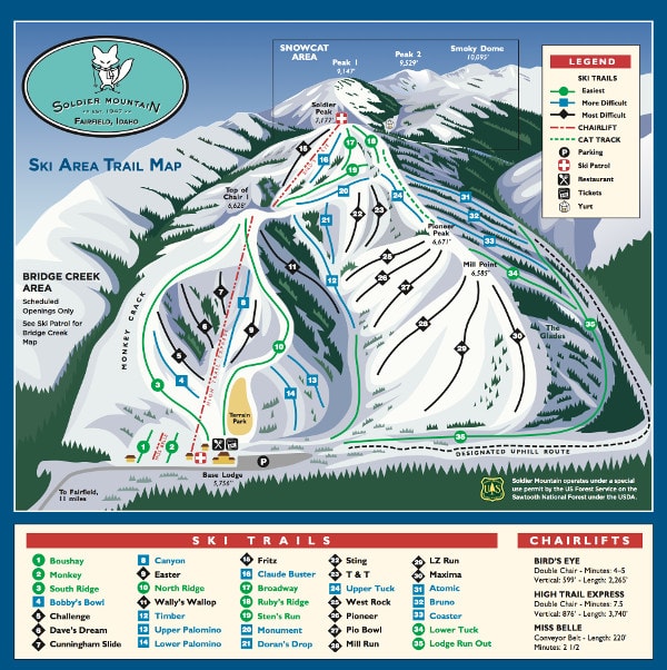 Solider Mountain Piste Maps