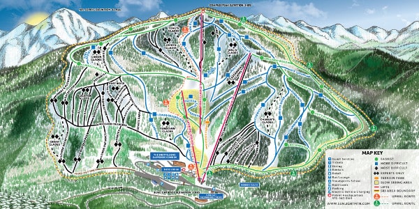 Sunlight, Colorado Ski Resort Piste Map