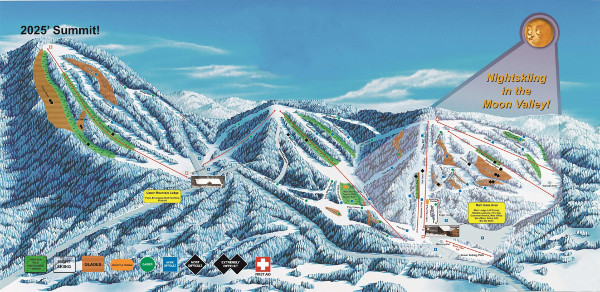 Titus Mountain Ski Resort Piste Ski Map