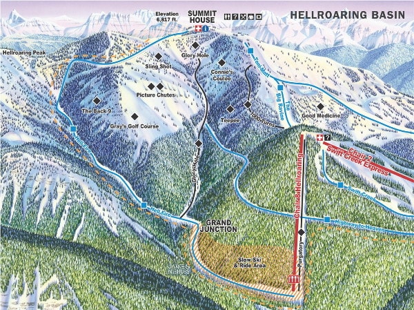 Big Mountain Trail Map Whitefish Piste And Ski Trail Maps