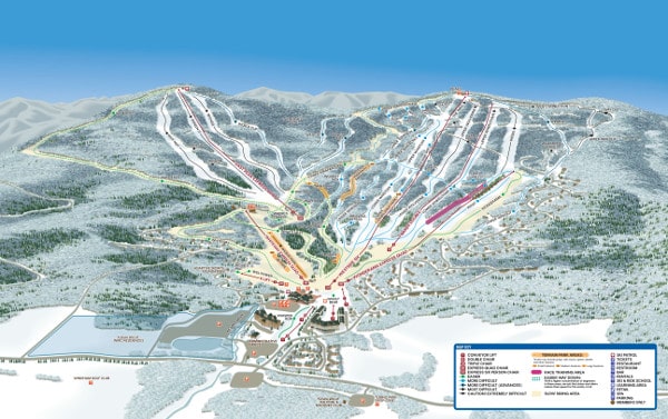 Windham Mountain Ski Resort Piste Ski Map